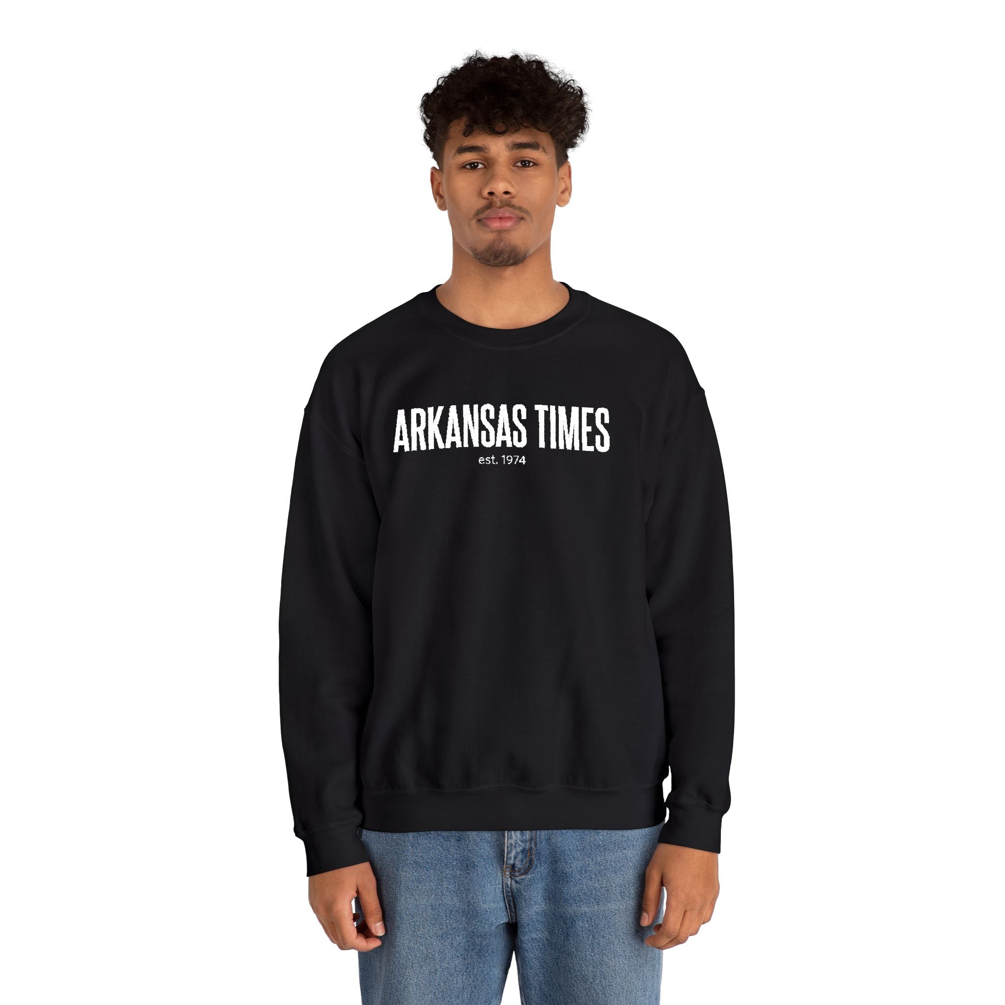 Arkansas Times Embroidery Crewneck Sweatshirt