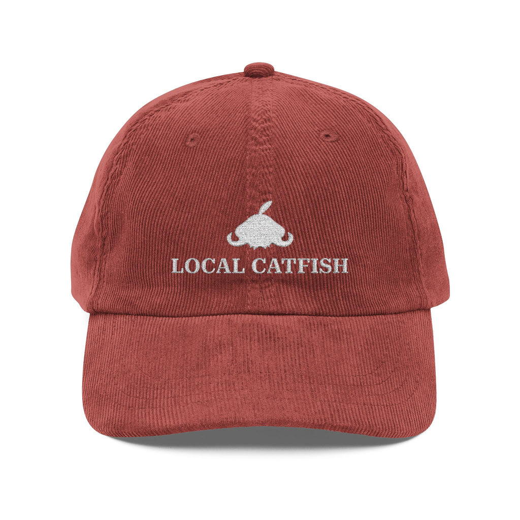 Embroidered Local Catfish Corduroy Hat