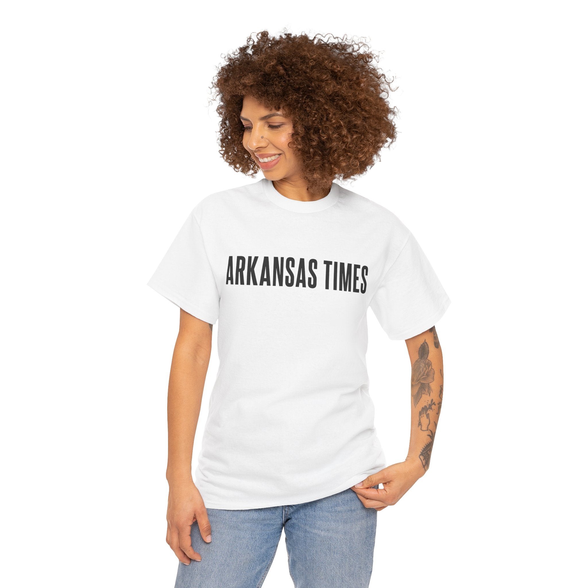 Classic White Arkansas Times Unisex Cotton Tee